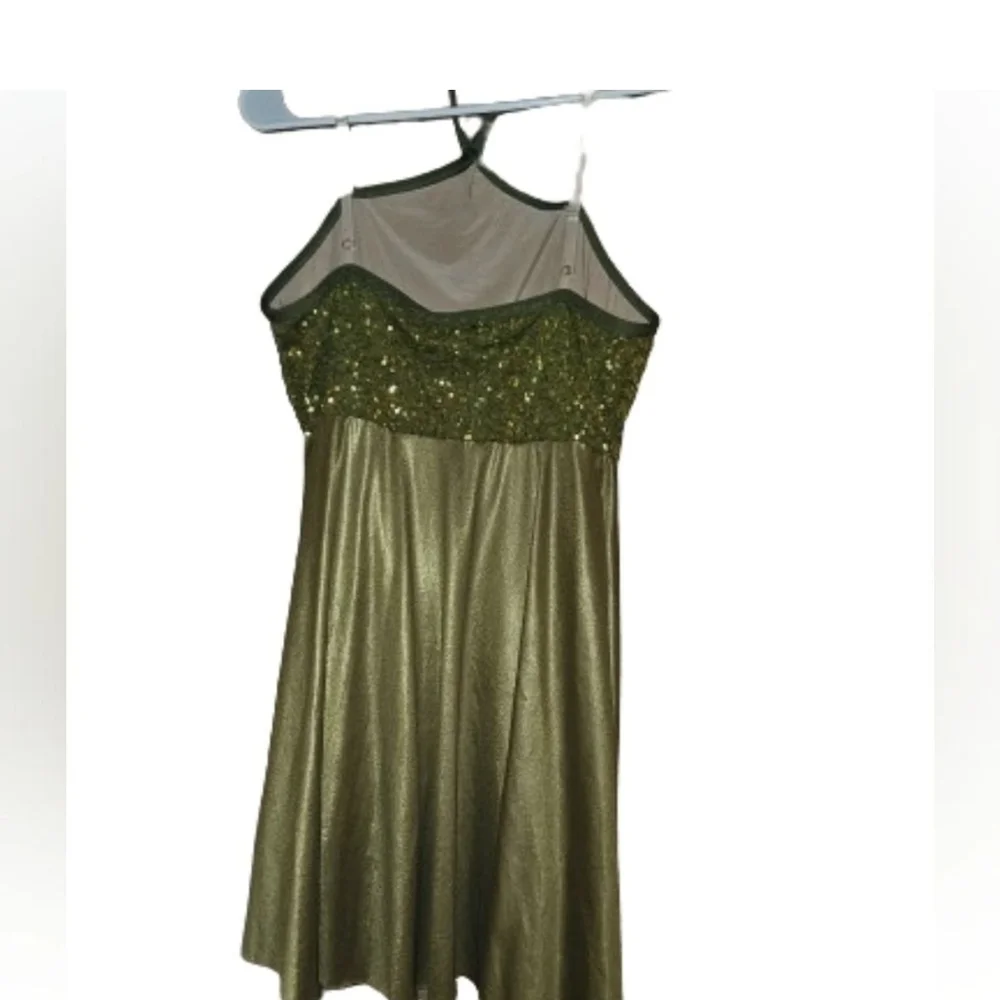 Contemporary Dance Costume, Large Adult, Green, A Wish Come True